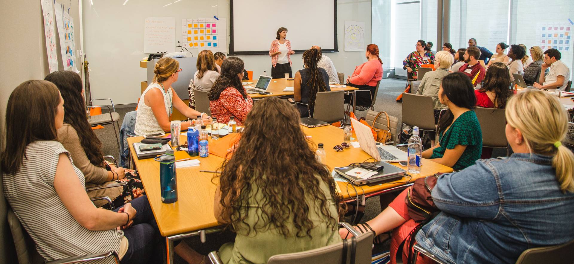 Sonya Smith, associate dean of diversity outreach in Princeton's Admission Office, speaks during a workshop
