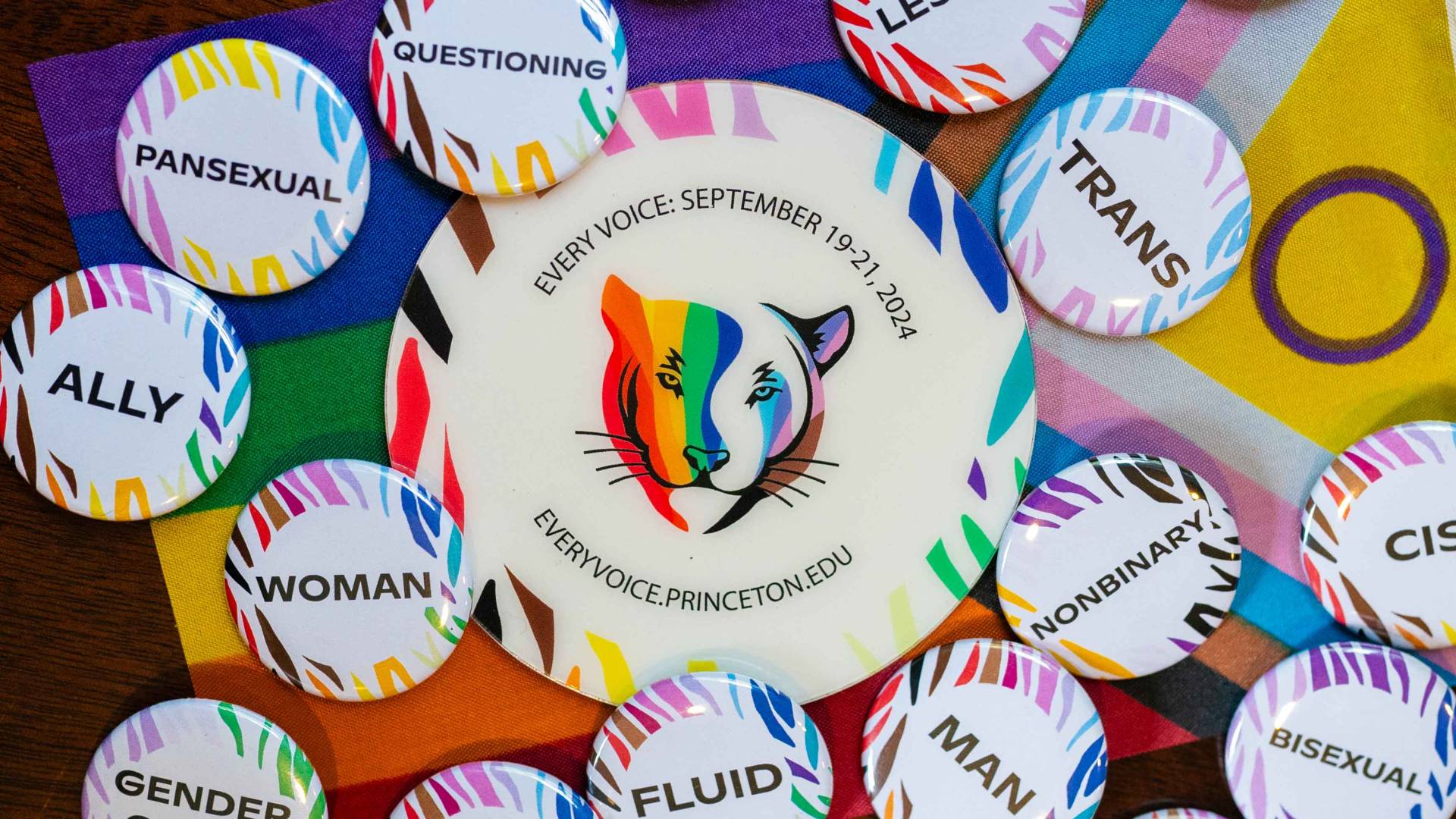 Various colorful buttons