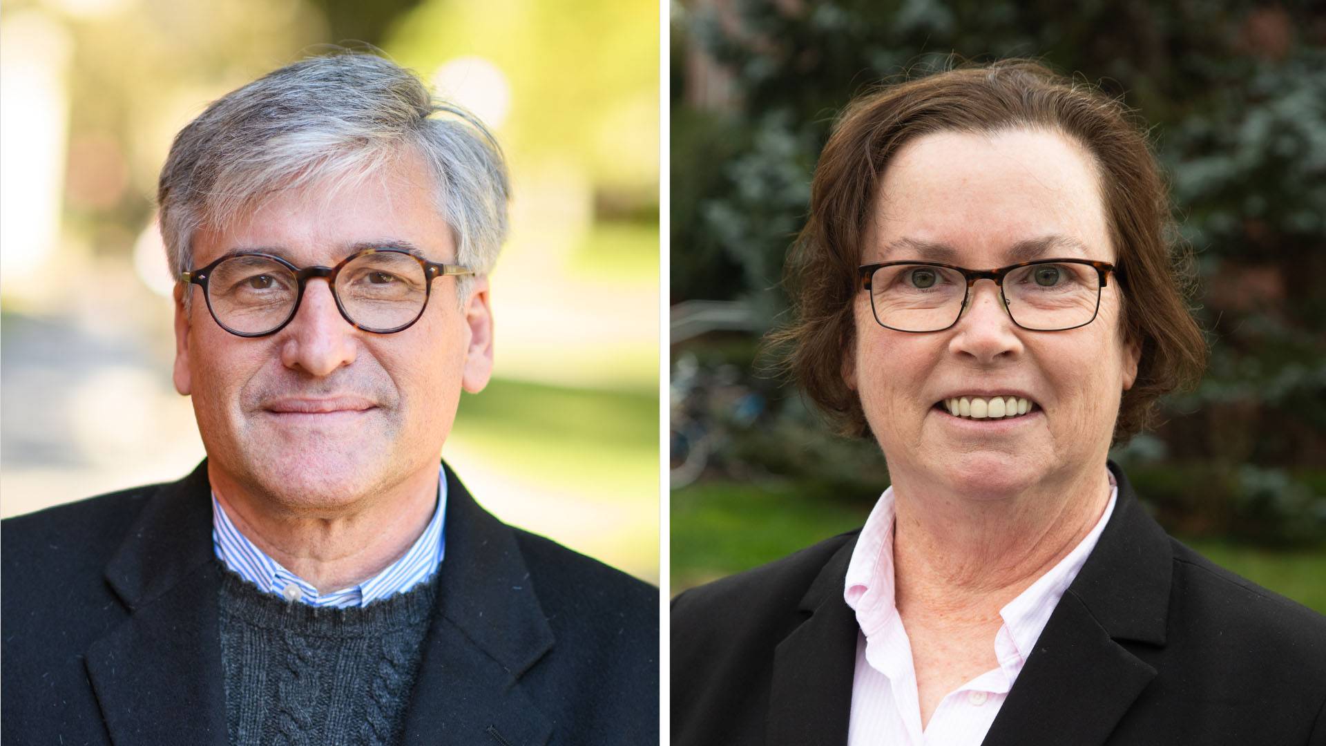Newly elected members Gideon Rosen and Eileen White