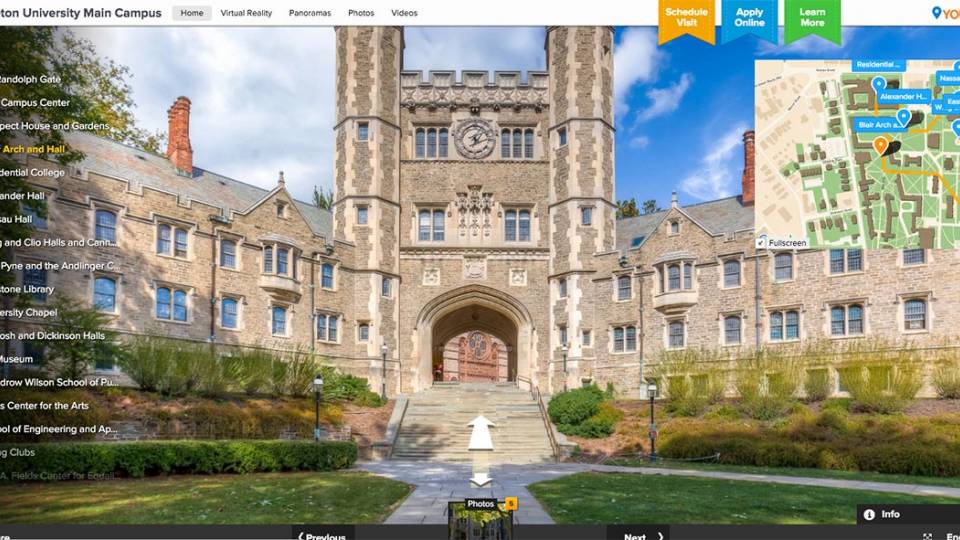 Admission Virtual Tour Blair Arch screenshot